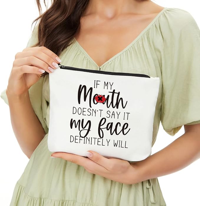 Funny Gifts for Women Makeup Bag Friendship Gifts Cosmetic Bag Zipper Pouch