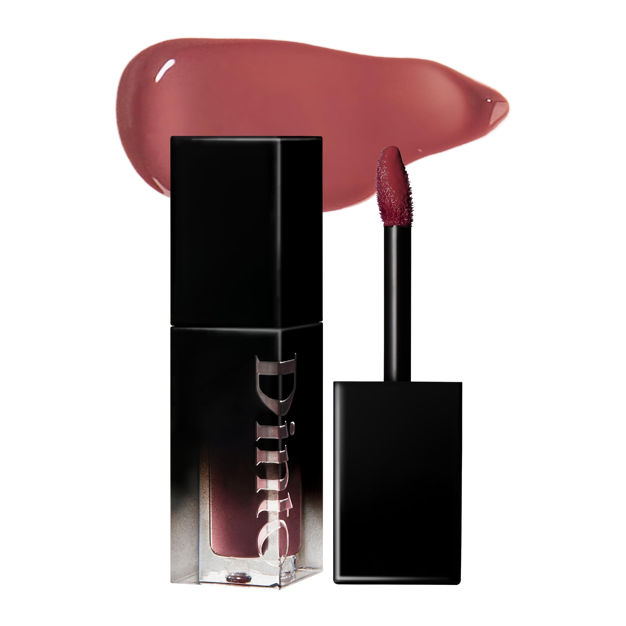 DINTO Blur-Glowy Lip Tint (204 Modestia) – Dewy Finish Glowy Korean Lip Tint, Long Lasting All Day Stain, Muted Neutral Red, Vegan & Cruelty-Free, 0.11 fl oz