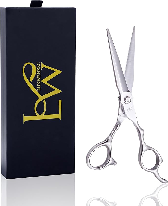 Lunwenksc professional hair shears 6.5 in Extremely Sharp Blades,professional hair cutting scissors,haircutting scissors for professionals,hair scissors