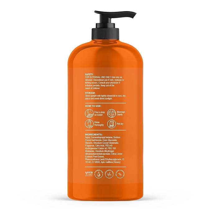 Botanic Hearth Mandarin Orange & Honey Body Wash – 16 fl oz