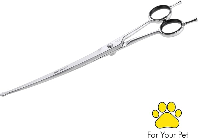 Tweezerman 9" Pet Grooming Shears-Safety Round Tips for Medium/Large Dogs