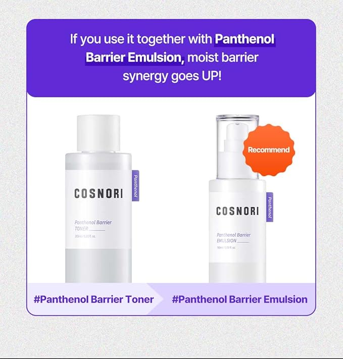 COSNORI Panthenol Barrier Toner, 6.93 fl.oz