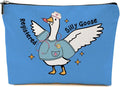 BQXH Nurse Practitioner Gifts Makeup Bag, Funny Goose Cosmetic Bag