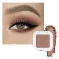 evpct Matte Brown Eyeshadow Palette Makeup for Older Women, Nude Rosy Brown Cream Eye Shadow Palette Single for Older Women Matte, Monochrome Natural High Pigment Mini Eyeshadow Sombra Para Ojos