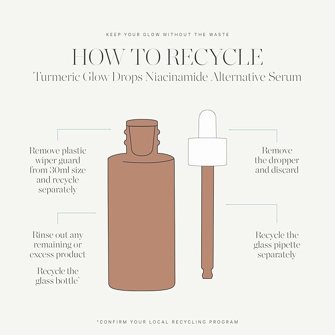 KORA Organics Turmeric Glow Drops Niacinamide Alternative Serum for Face, Gentle Hydrating Face Serum with Hyaluronic Acid, Helps Improve Texture, Pores & Dark Spot, Cruelty Free Skin Care, 0.34 fl oz
