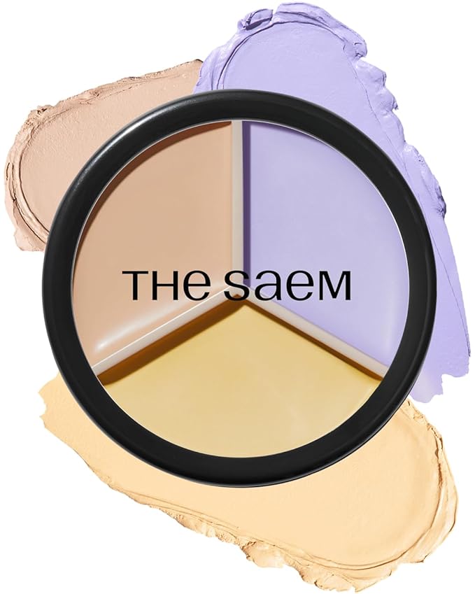 THESAEM Cover Perfection Triple Pot Concealer, 04 Tone Up Beige