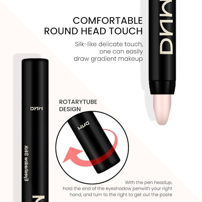 evpct 2Pcs Cream Eyeshadow Sticks Set for Eyes Waterproof, Desert Matte Eye shadow Stick Pencil Pen Bulk sombras en crema para ojos 28+28