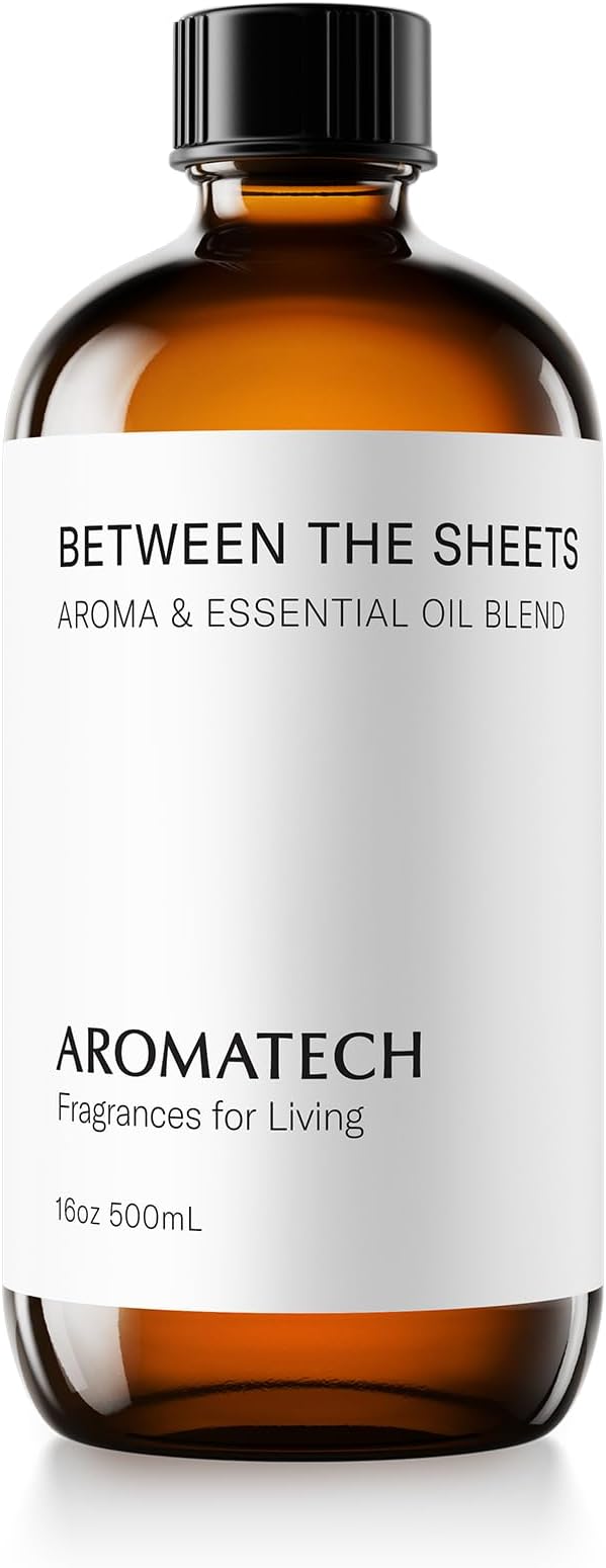 AromaTech Between the Sheets Premium Aroma Oil – Indulgent & Cozy Home Fragrance - Notes of Washed Linen, Hibiscus & Bergamot for Scent Diffusers (16 Fl Oz (Pack of 1))