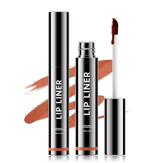 OETUIOW Lip Liner Stain, Lip Stain Moisturizing & Enhancing Complexion Precise Lip Definition, Lip Lint Waterproof & Long-Lasting, Nude