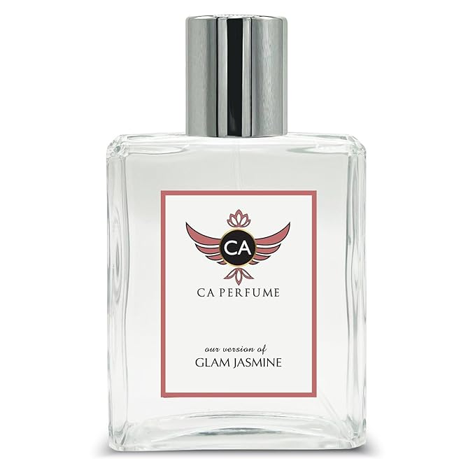 CA Perfume Impression of Glam Jasmine for Women Eau De Parfum Floral Scent Long Lasting Perfumes for Women Signature Scent for Day and Night Wear 3.4 Fl Oz 100ml