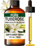 100% Pure Tuberose Oil - 1 Fl Oz Tuberose Essential Oil for Hair, Skin, Diffuser, Aromatherapy & DIY Soap Making Scent