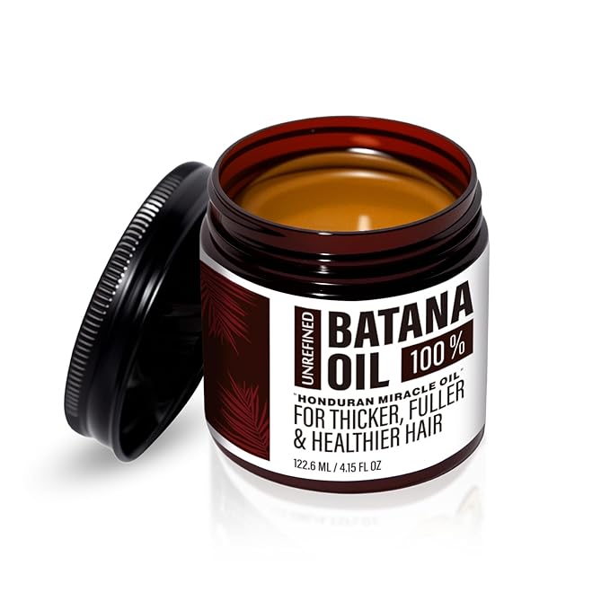 Yacemira Organic Batana Oil for Hair Growth & Repair | 100% Pure, Unrefined Hair Treatment | Strengthens, Moisturizes, Reduces Hair Fall | 4.15 oz