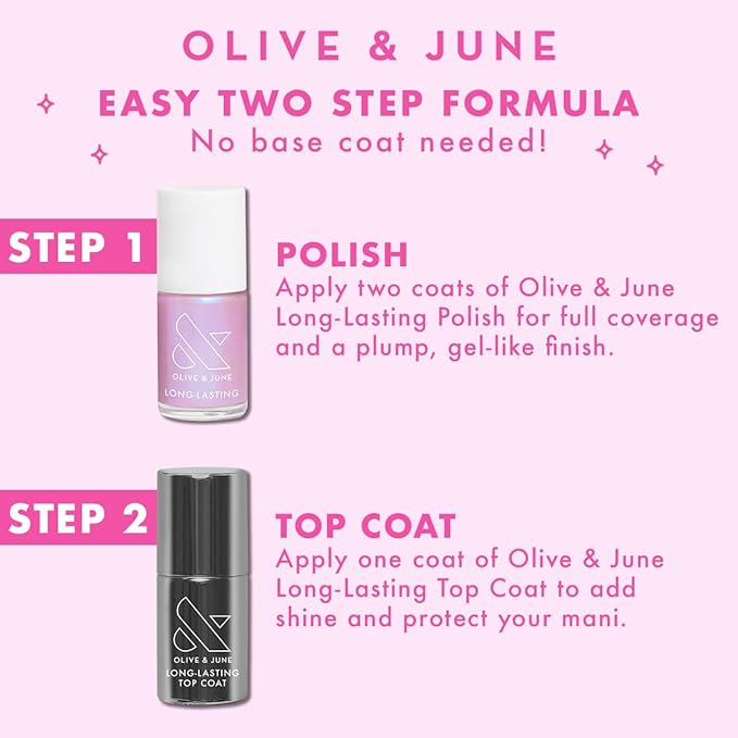 Olive & June Long Lasting Nail Polish, Strawberry Scone
