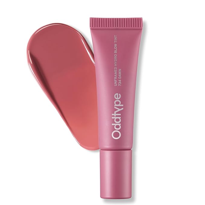Oddtype Unframed Hydro Blow Tint – 734 Dawn | Hydrating Gloss Lip Tint | 0.3 fl oz / 9 g | Korean Beauty