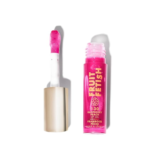 Milani Fruit Fetish Lip Oil, Tinted Hydrating Lip Gloss - Raspberry Peach