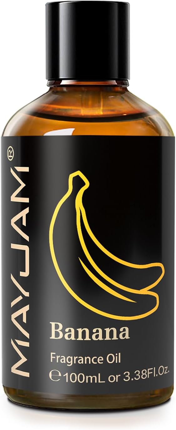 MAYJAM Banana Fragrance Oil for Diffusers for Home, 3.38FL.OZ