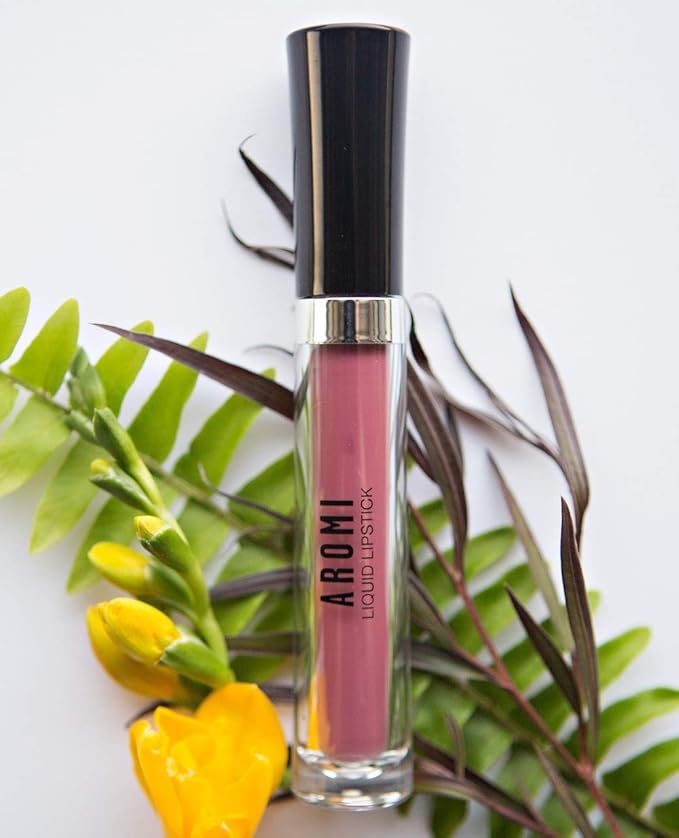 Aromi Matte Liquid Lipstick | Dusty Rose, Medium Pink Lip Color for Women (Rosy Rose)