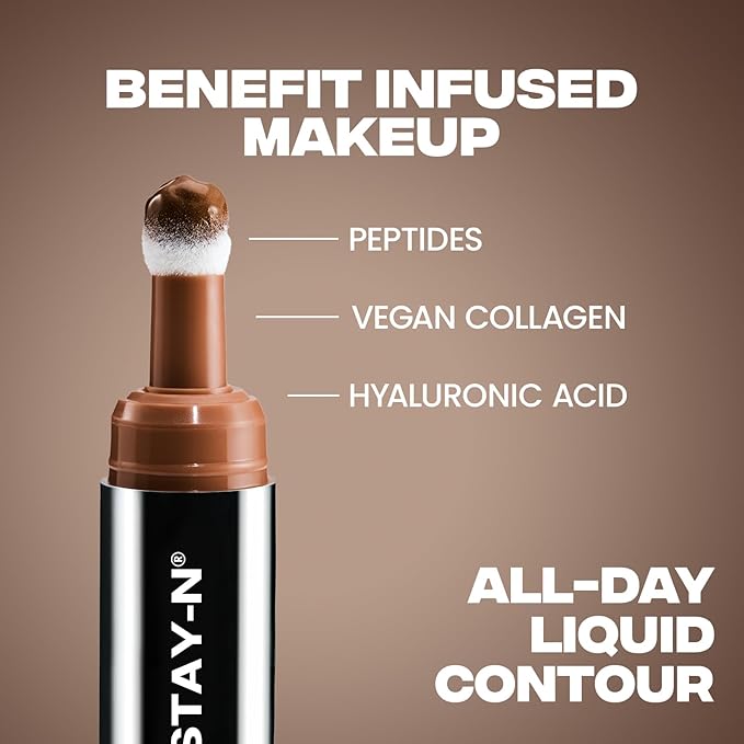 Sacheu Liquid Contour STAY-N Cream Contour, Longwear, Giving Boss