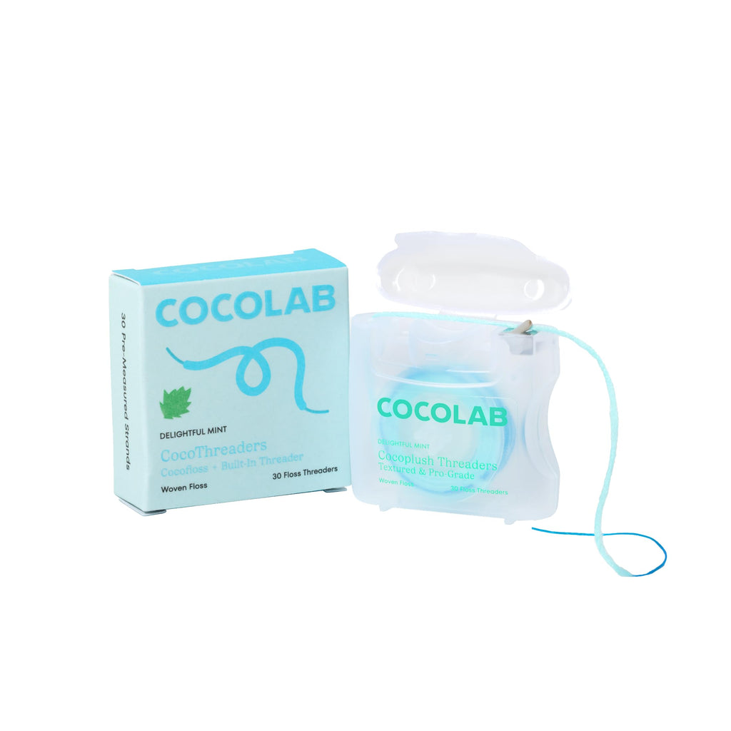 CocoPlush Floss Threaders by COCOLAB, Mint Scent, 30ct, 1-Pack