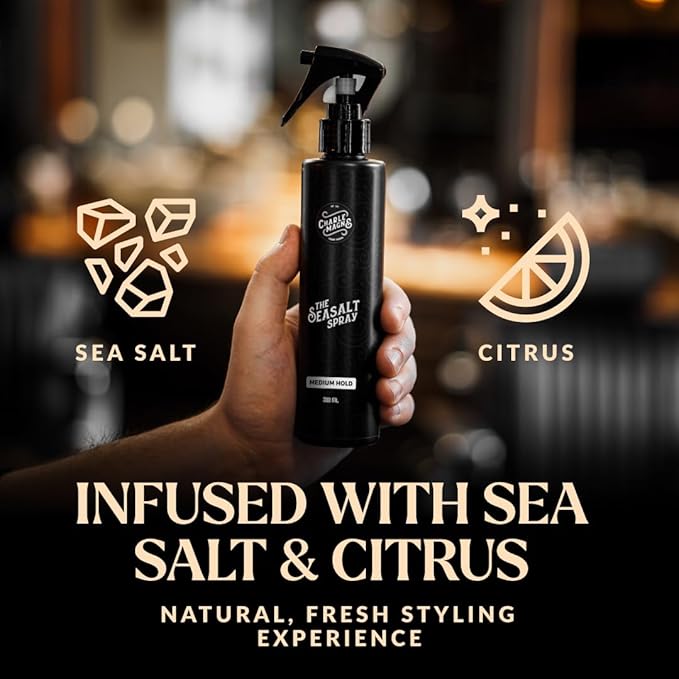 Charlemagne Sea Salt Spray for Men - Medium Hold, 6.76 fl oz/200ml