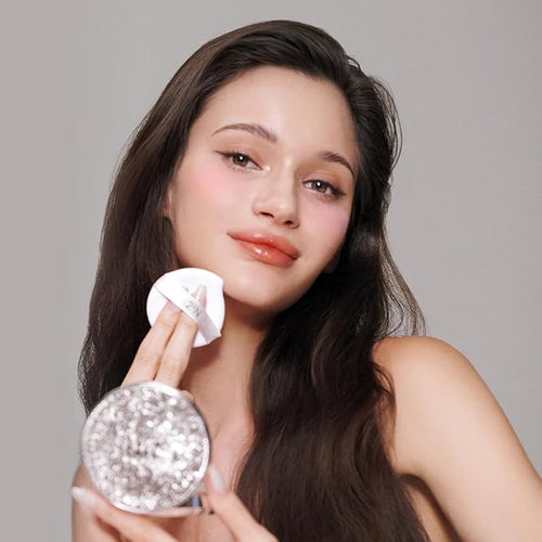 2aN Gleaming Tension Cushion Foundation Pact #17 Pure Ivory, Korean Cushion Foundation Makeup, Lightweight & Buildable Coverage with Ceramides and Centella Asiatica (0.45 oz)