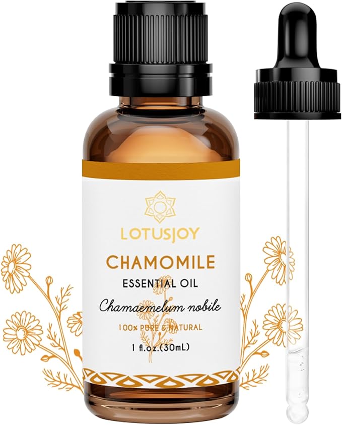 LOTUSJOY Chamomile Essential Oil for Skin Body Hair Diffuser, 1 Oz