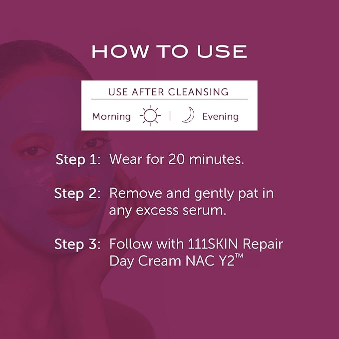 111SKIN Cryo De-Puffing Energy Facial Mask, Fragrance Free, Set of 5