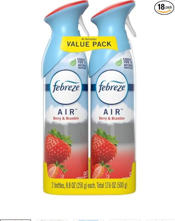 Febreze Air - Air Freshener Spray - Fresh-Cut Pine - Limited Edition Holiday Collection 2020 - Net Wt. 8.8 OZ (250 g) Per Bottle - Pack of 3 Bottles