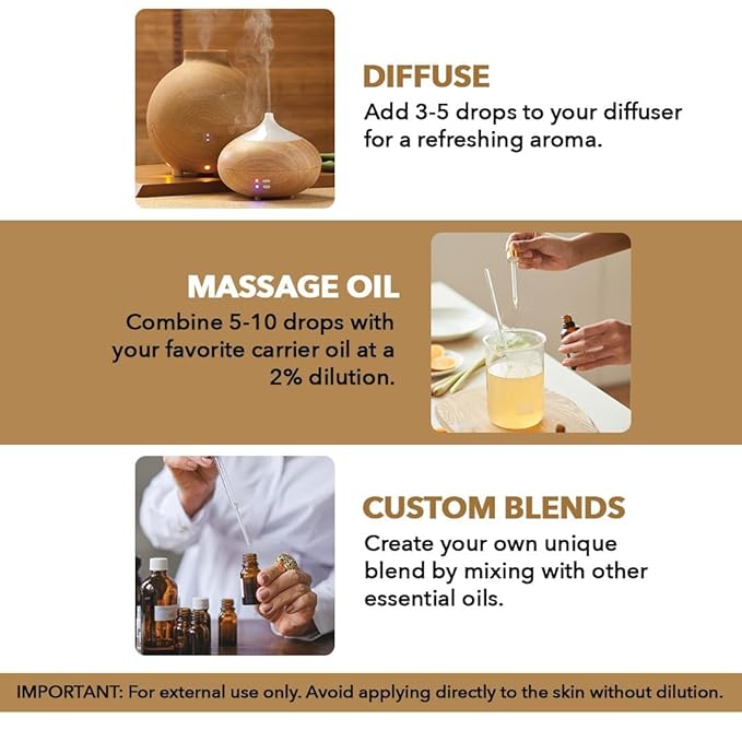 Majestic Pure Frankincense Essential Oil for Diffuser - 3.4 Fl Oz