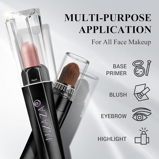 LUXAZA PRO Orange Eyeshadow Stick Makeup Set 10PCS, Neutral Shimmer And Matte Cream Eye Shadow Palette, Metallic Bronze Smoky Eyeliner Brightener Crayon Kit, Ideal Gift for Women -Stellar Pink Quartz