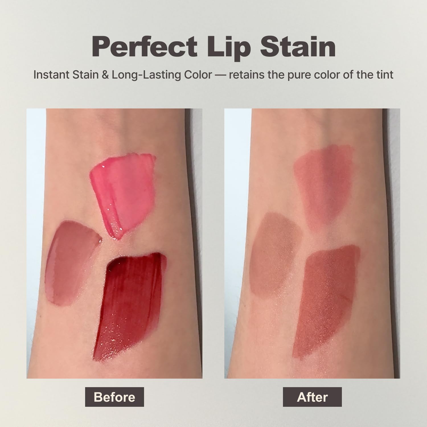 DINTO Blur-Glowy Lip Tint (213 Libertas) – Dewy Finish Glowy Korean Lip Tint, Long Lasting All Day Stain, Warm Caramel Brown, Vegan & Cruelty-Free, 0.11 fl oz
