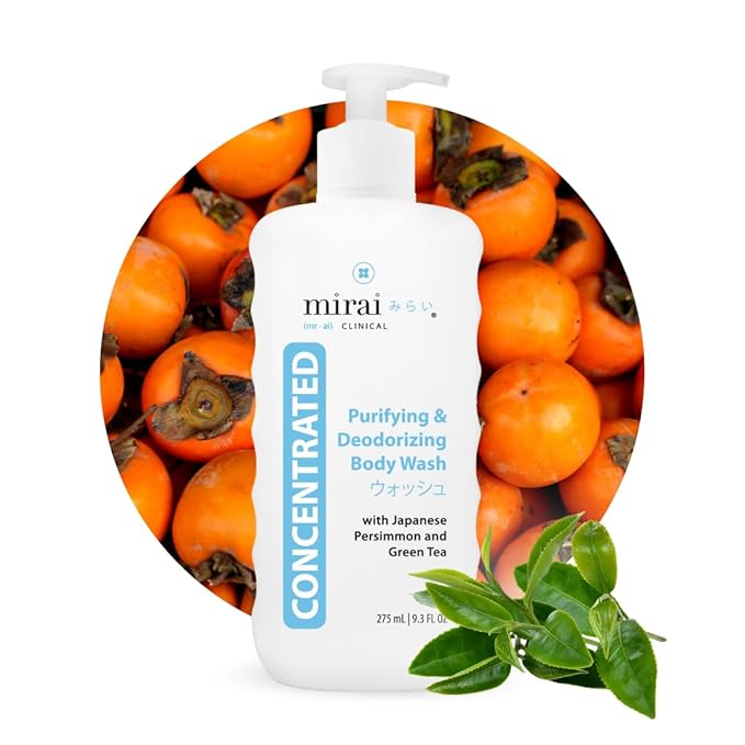 Mirai Clinical Persimmon Body Wash for Old People Smell, Nonenal® Solution