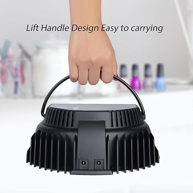 MINI LOP 64W Rechargeable Pro LED Gel Nail UV Light UV LED Nail Lamp Cordless Led Light for Nails(Black)