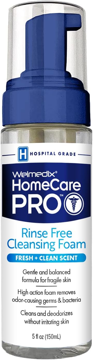 Welmedix No Rinse Cleansing Foam - Rinse Free & Waterless Body Wash