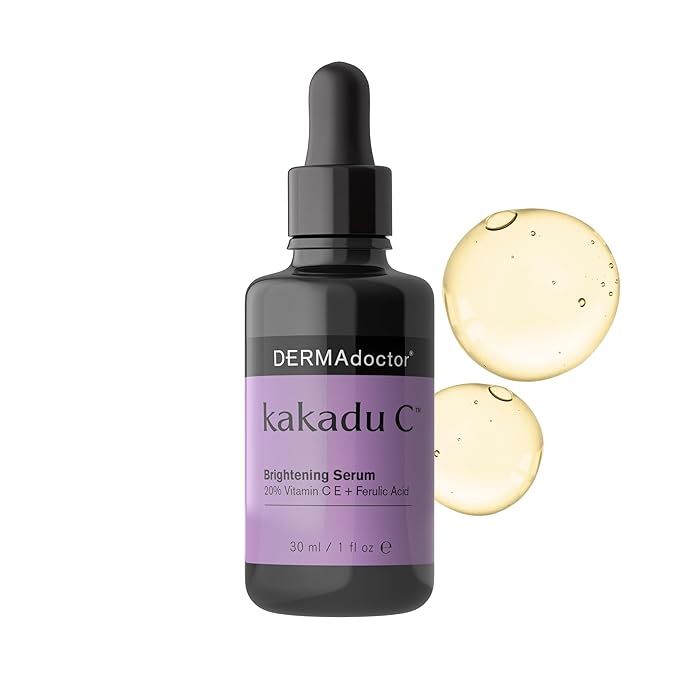 DERMAdoctor Kakadu C 20% Vitamin C Serum for Face, Ferulic Acid, 1 fl oz
