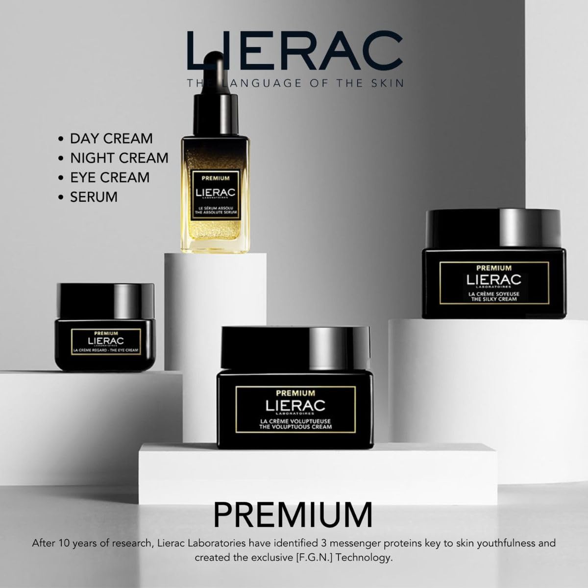 Lierac The Silky Face Cream - Age Defying, Wrinkle-Minimizing Face Moisturizer Cream for Woman, Fine Lines, Hydrating, Tightens & Smooths Skin with Niacinamide & Hyaluronic Acid, Sensitive Skin - 50ml