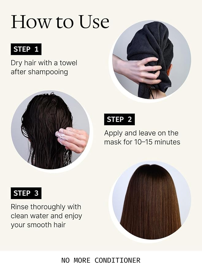 Collagen Hair Treatment Deep Repair Conditioning Argan Oil Collagen Hair Mask Essence for Dry Damaged Hair All Hair Types 16.90 oz 500ml