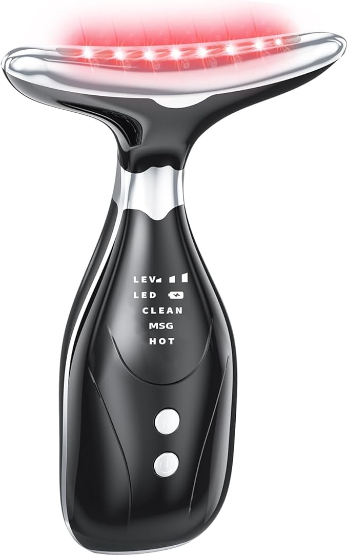 BILIXUN 7 in 1 Face Massager Tool with Red Light Therapy