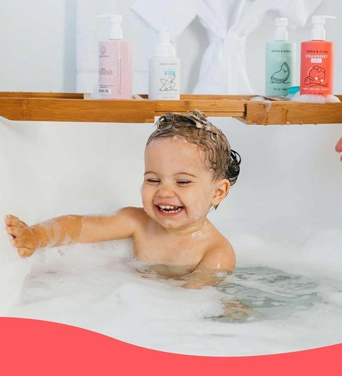 Dabble & Dollop Honeydew + Vanilla Kids 3-in-1 Body Wash, Shampoo & Bubble Bath Bundle – Gel + Foam Whip Set, Tear-Free, Gentle, Natural-Origin, Hypoallergenic and Safe for Sensitive Skin (Pack of 2)