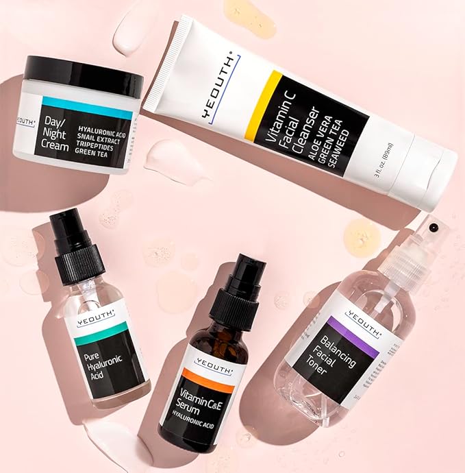 YEOUTH Skin Care Set for Complete Hydration Routine 5-Piece