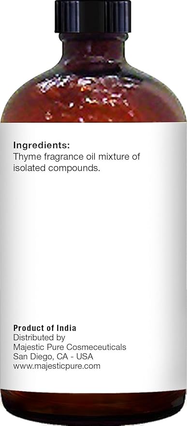 Majestic Pure Thyme Essential Oil for Diffuser - 4 Fl Oz