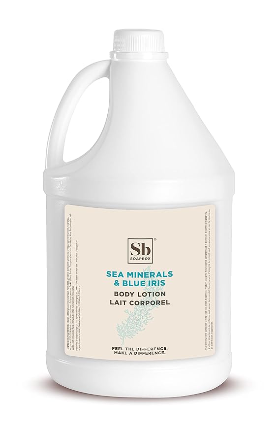 Soapbox Sea Minerals & Blue Iris Body Lotion - 1 Gallon Refill Bulk Size
