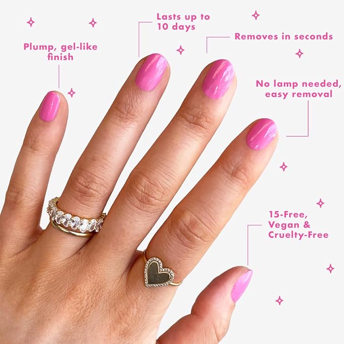 Olive & June Long Lasting Nail Polish, Grateful & Kind Pure Pink