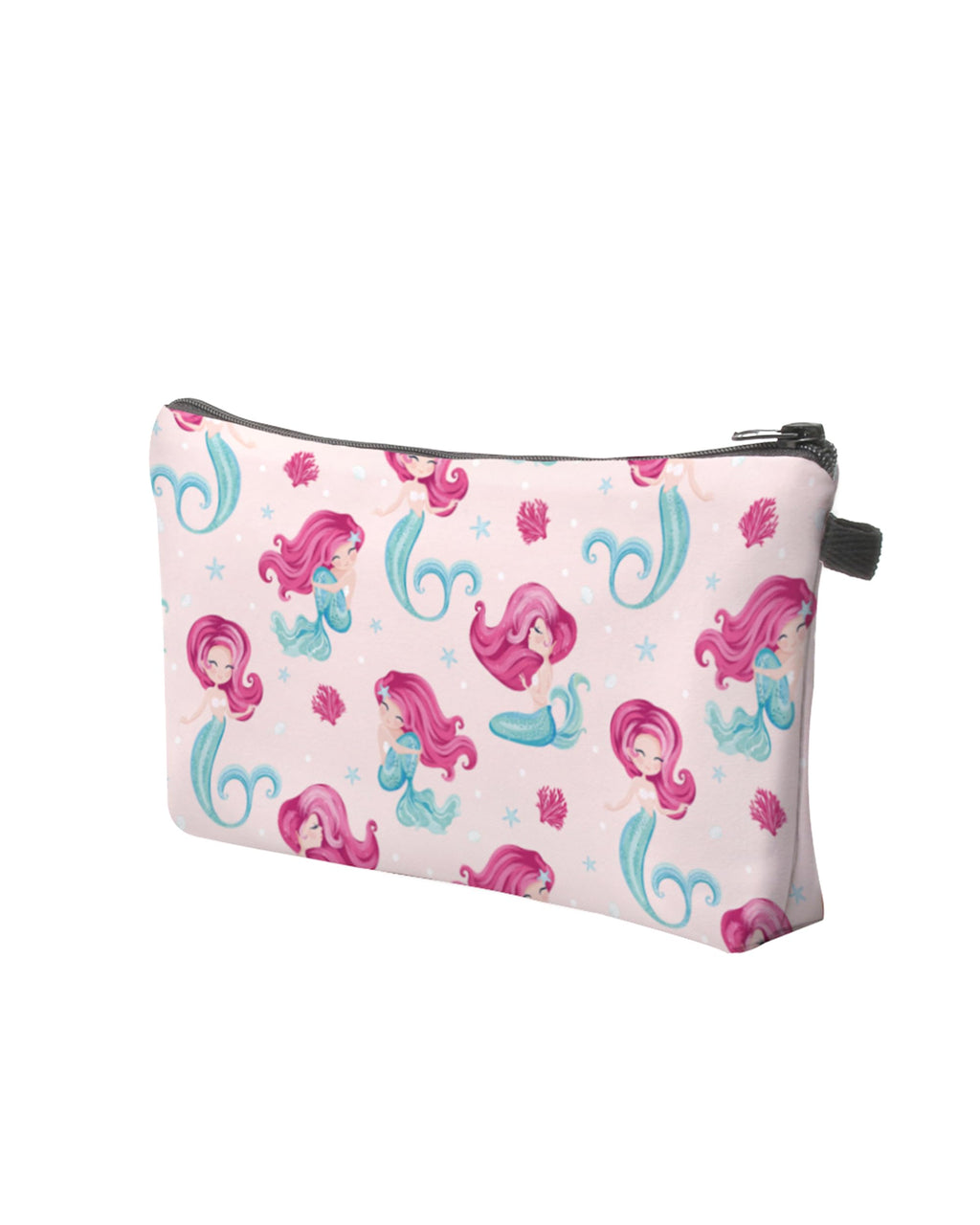 Aiphamy Cute Travel Makeup Bag Cosmetic Bag Small Pouch Gift for Women (Pink Mermaid)