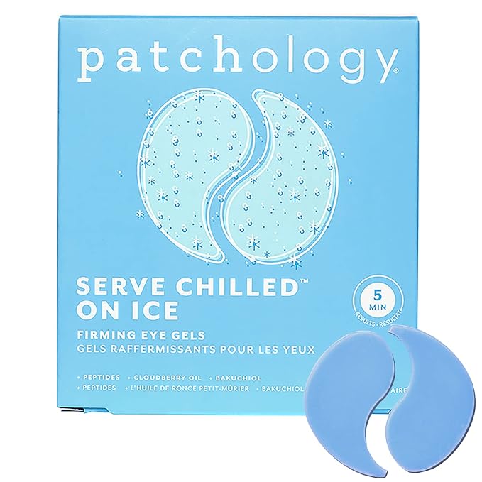 Patchology On Ice Cooling Blue Under Eye Patches for Puffy Eyes | 5pk