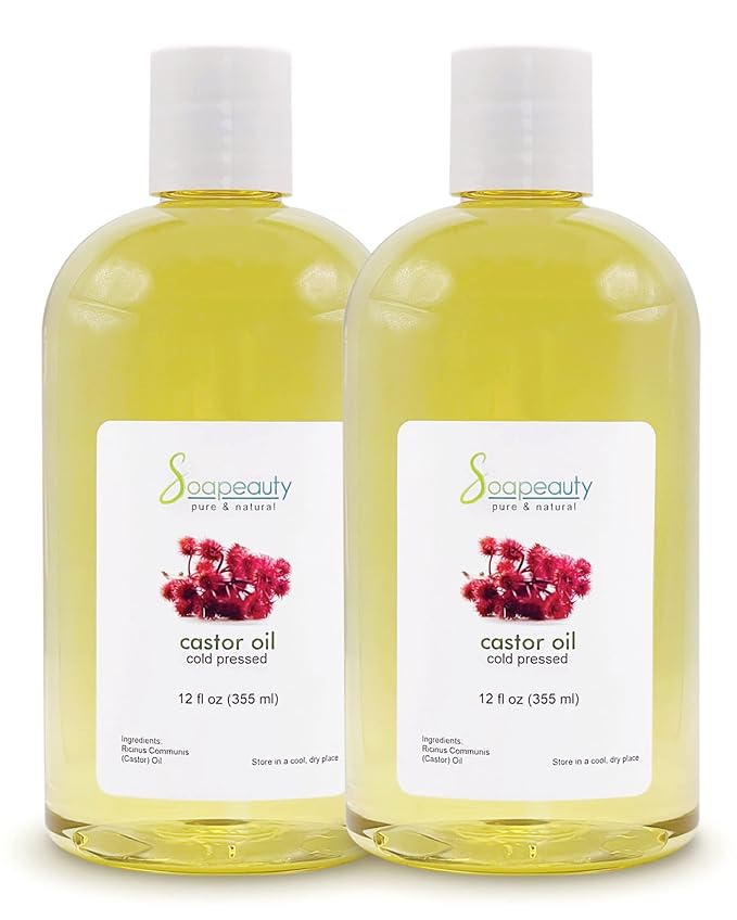Cold Pressed Castor Oil 100% Pure Natural USP Grade Skin Hair 24 fl oz