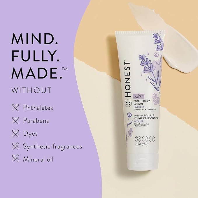 The Honest Company Face and Body Lotion, Lavender Calm, 8.5 fl oz