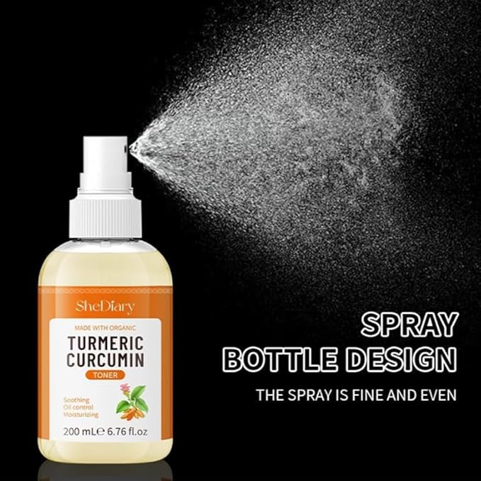 Turmeric Toner Spray Calming Hydrating Soothing Oil Control Moisturizing Face Mist (3)