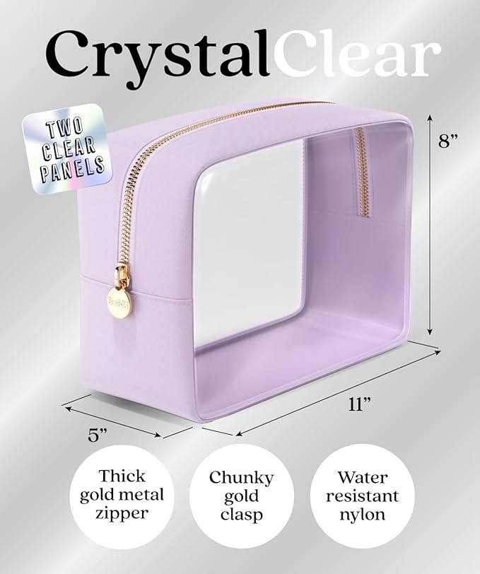 Makeup Bag for Women, Travel Cosmetic Organizer, Waterproof Toiletry Pouch