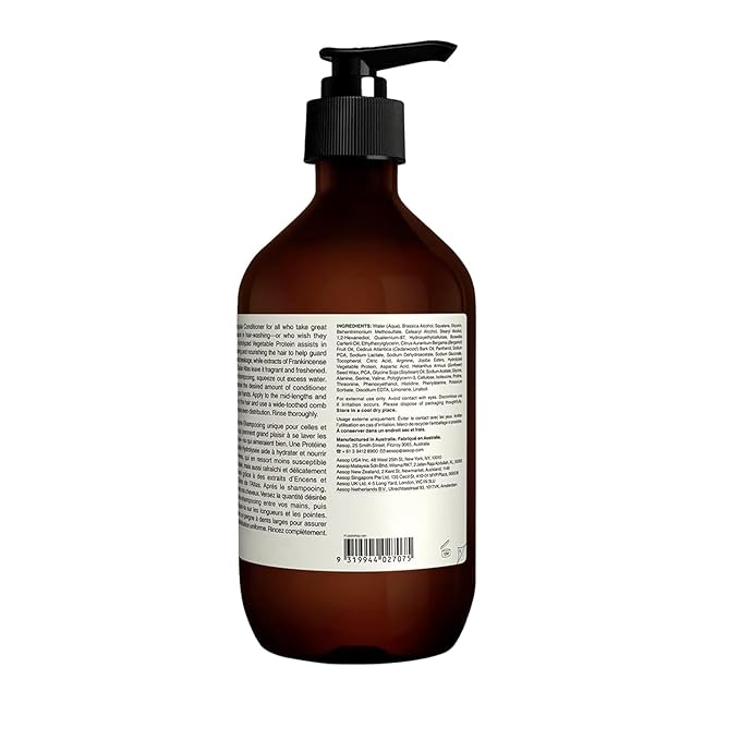 Aesop Resurrection Hand Wash & Balm Set | Citrus & Woody Duo to Cleanse and Moisturize Hands | 16.9 oz / 500 mL (Set of 2) + Eleos Nourishing Body Cleanser Sample